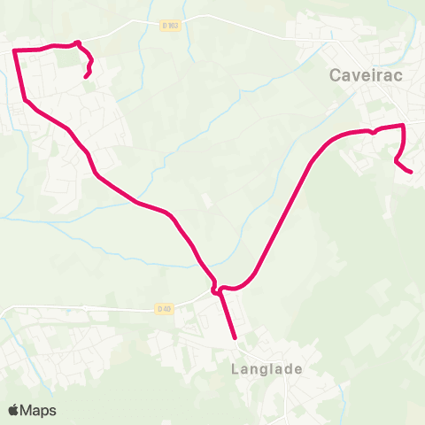 TanGO! - Linges scolaires Collège de Clarensac-Caveirac Perdrix via Langlade map