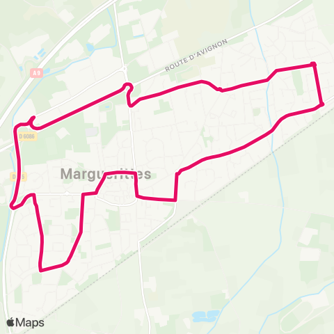 TanGO! Navette Marguerittes map