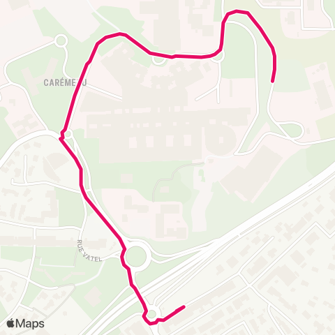 TanGO! Navette Caremeau map