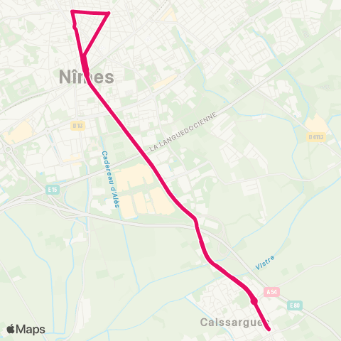 TanGO! Caissargues-Montcalm-Caissargues map