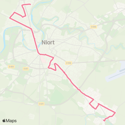 Tanlib Aiffres Mairie - Niort Sainte-Pezenne map