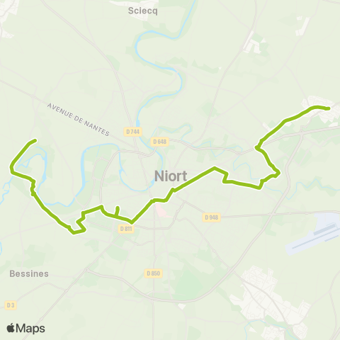 Tanlib Maisons Rouges / Combes - Niort St-Liguaire ITEP map