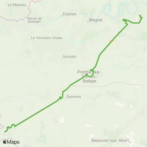 Tanlib Niort Brèche - Mauzé-s/-le-Mignon Pl. Tombouctou map
