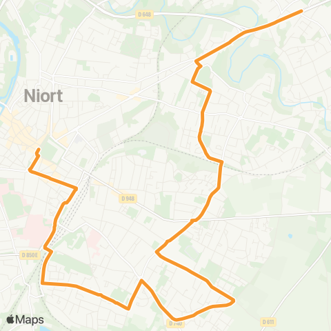 Tanlib Niort Maisons Rouges - Niort Brèche map