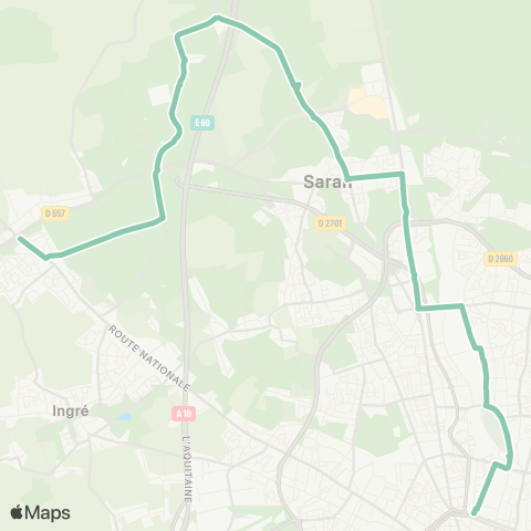 Tao Gourville - Gare Orléans map