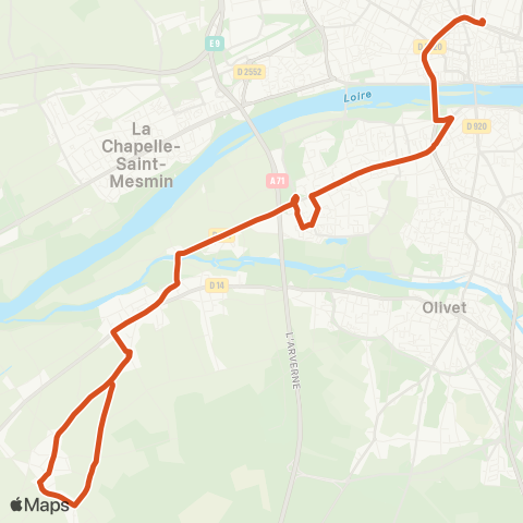 Tao Gare d'Orléans - Croix aux Chats map