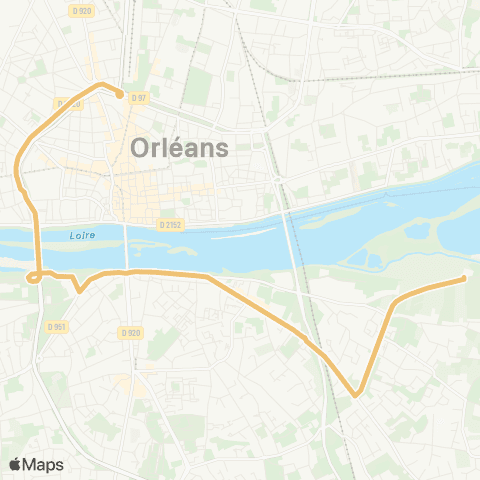 Tao Gare Orléans - Parc de Loire map