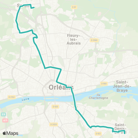 Tao Piscine de Saran - les Auvernats map