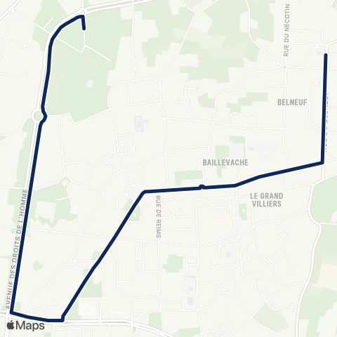 Tao Belneuf-Collège Orléans Nord-Est map