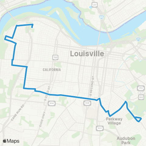 TARC Hill Street map