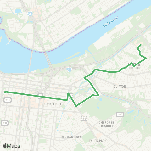 TARC Downtown – Zorn map