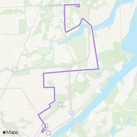 TARTA Meijer Alexis via Manhattan map