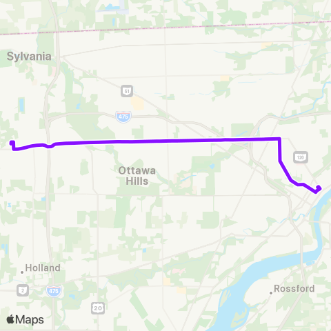 TARTA Meijer Central via Central / Collingwood map