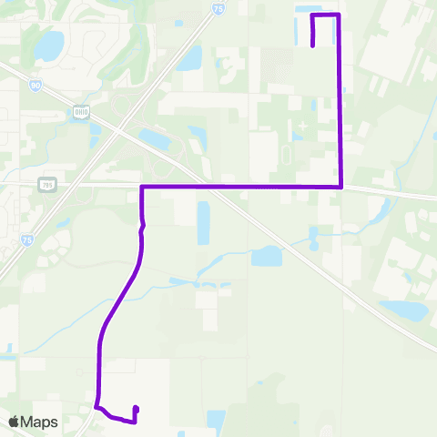 TARTA 10 UPS to Amazon Detour Shuttle map