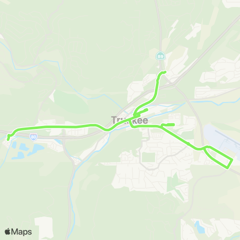 TART Tahoe Truckee Truckee Local map
