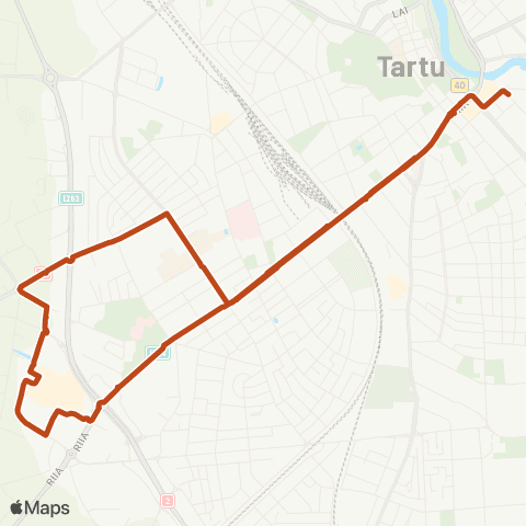 SEBE Aktsiaselts Lõunakeskuse Ekspress (Kesklinna) map