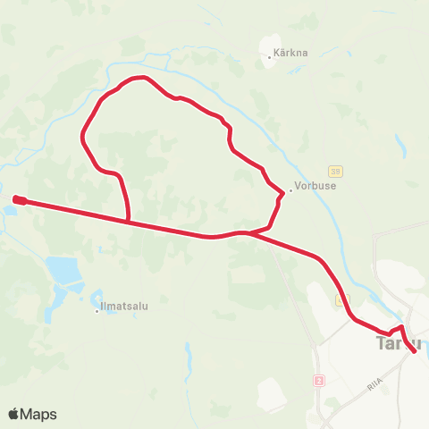 HANSABUSS AS Soola - Külasüda - Kärevere Sild - Külasüda - Soola map