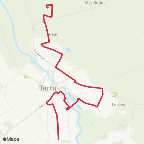 GoBus AS Karlova - Annelinn - Raadi map