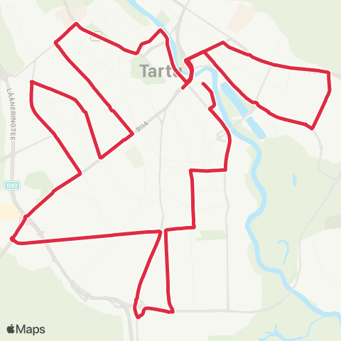 GoBus AS Ööliin ( Kesklinn - Turu ) map
