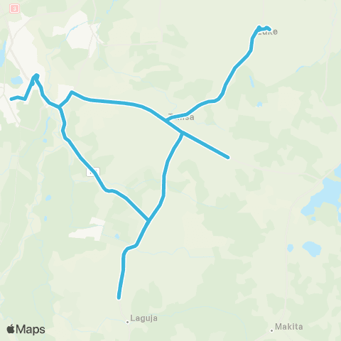 HANSABUSS AS Turuplatsi - Elva - (Luke) - (Laguja) - (Illi) - Elva map