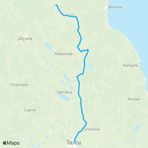 HANSABUSS AS Tartu - Vedu - Voore - Torma - (Sadala) map