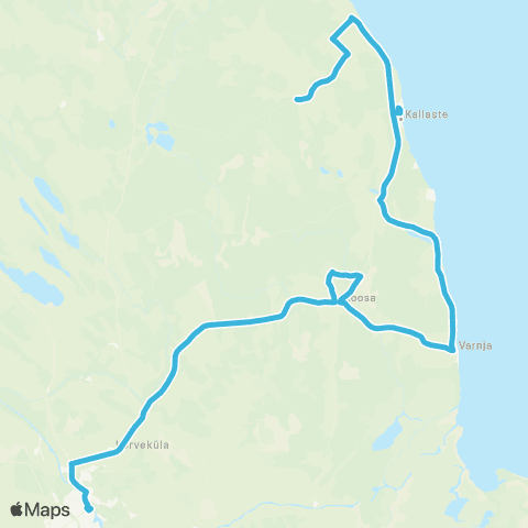 HANSABUSS AS (Pala) - Kallaste - Alatskivi - Kolkja - Koosa - Tartu map