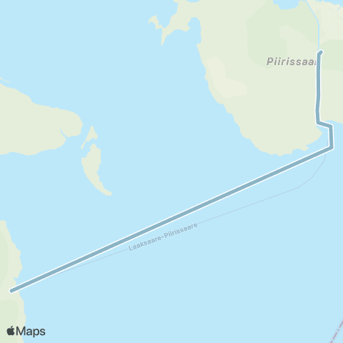 Kihnu Veeteed AS Laaksaare - Piirissaare map