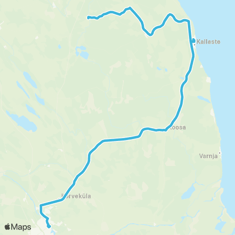HANSABUSS AS Kääpa - Assikvere - Pala - Kallaste - Koosa - Tartu map