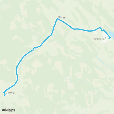 HANSABUSS AS Laeva - Tabivere - Tabivere Park map
