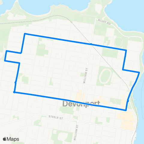 Tasmania Department of State Growth West Devonport Loop map