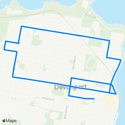 Tasmania Department of State Growth West Devonport Loop map