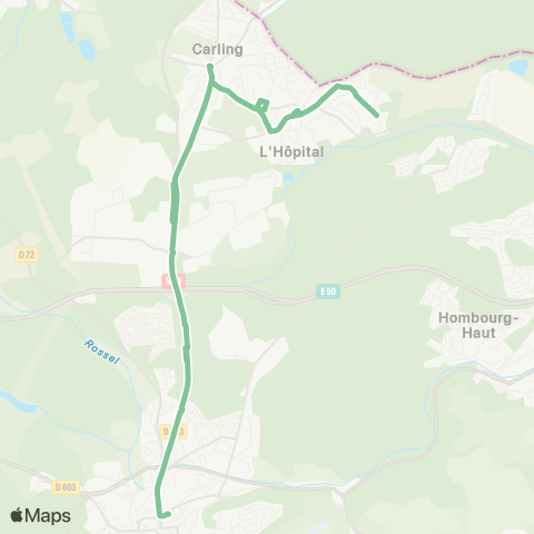 Transavold Jeanne d'Arc - L'HOPITAL - Gare Routière map