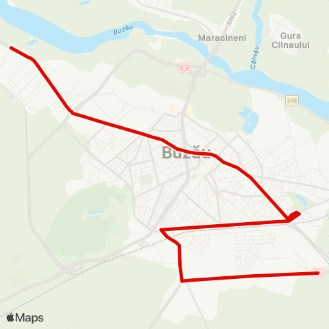 Trans Bus Buzău Comat - Bazar - Zona Industriala map