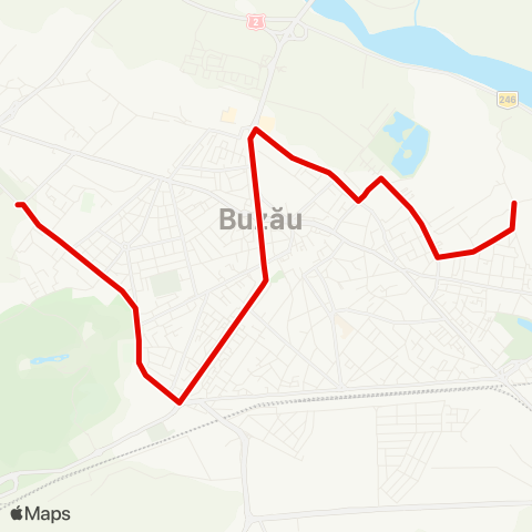 Trans Bus Buzău Micro 14 - Catedrala - Confex map