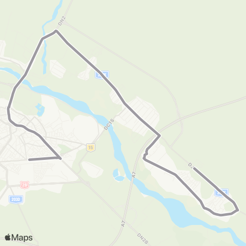 Trans Bus Buzău Gara CFR - Carrefour - Scurtesti map