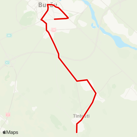 Trans Bus Buzău Gara C.F.R. - Maxenu map