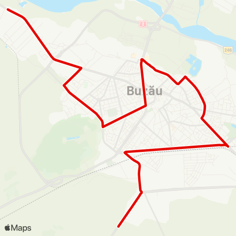 Trans Bus Buzău Comat - Gara C.F.R - Yazaki map