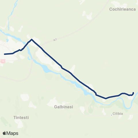 Trans Bus Buzău Gara C.F.R - Pod Vadu Pasii - Gavanesti map