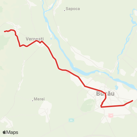 Trans Bus Buzău Horticolei - Vernesti - Sasenii Vechi map