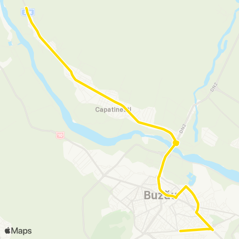 Trans Bus Buzău Gara C.F.R. - Carrefour - Matesti map