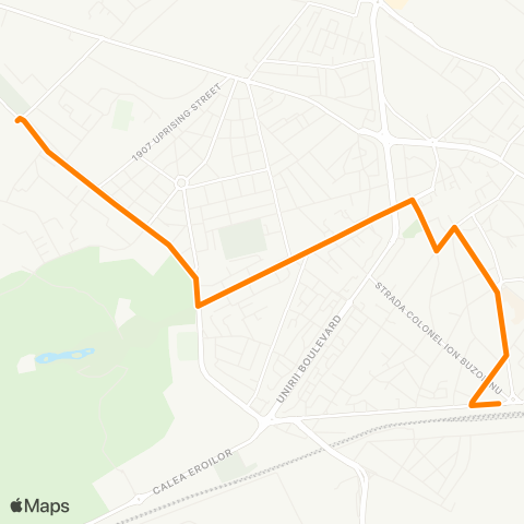 Trans Bus Buzău Micro 14 - Piata Centrala - Gara Tohaneni map