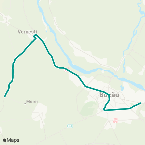 Trans Bus Buzău Ciobanoaia - Transbus map