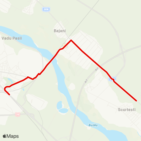 Trans Bus Buzău Scurtesti - Str. Transilvaniei - Apcarom 2 map