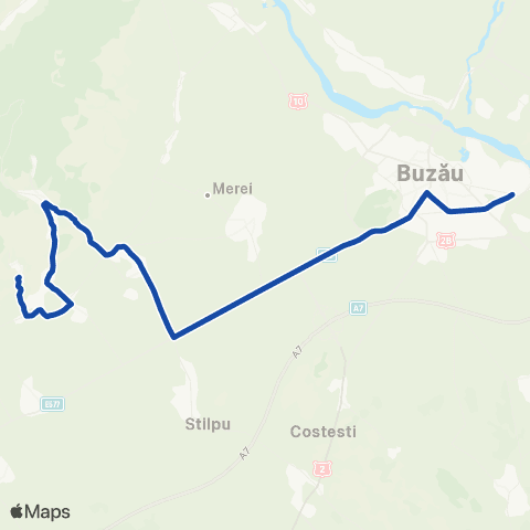 Trans Bus Buzău Horticolei - Nenciulesti map