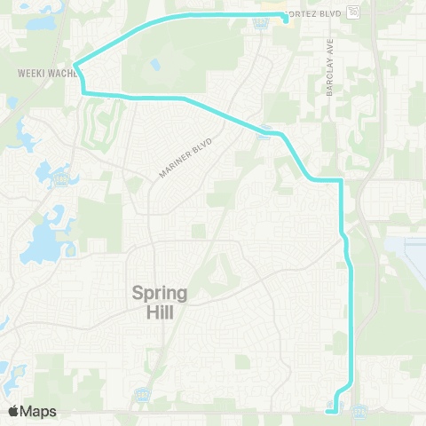 TheBus Route 10 map