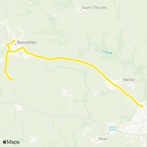 TBK Bannalec - Quimperlé (Ex 2) map