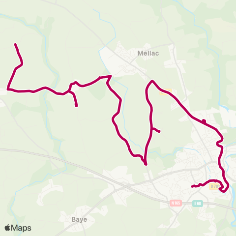 TBK Mellac - Quimperlé (Ex 2 et B) map