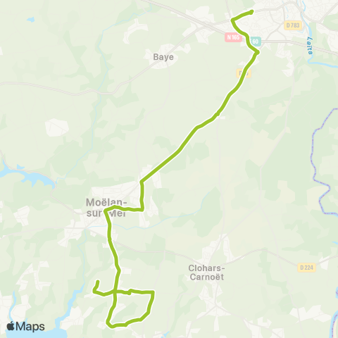 TBK Moëlan-s/-Mer S. Kerveligen / Chef Bois (Ex 4) map