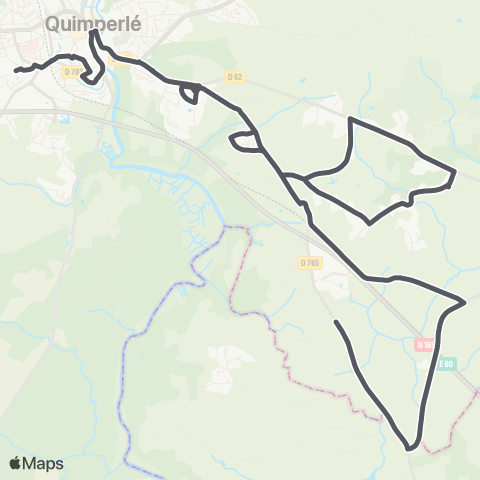 TBK Rédéné S. et Quinquis - Quimperlé (Ex 6 et A) map