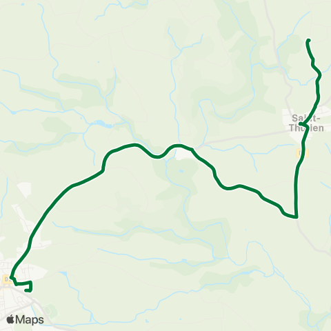 TBK Saint-Thurien - Bannalec (Ex 2bis) map